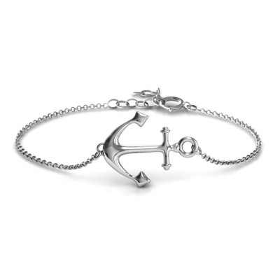 Personalised Anchor Bracelet - Handcrafted & Custom-Made