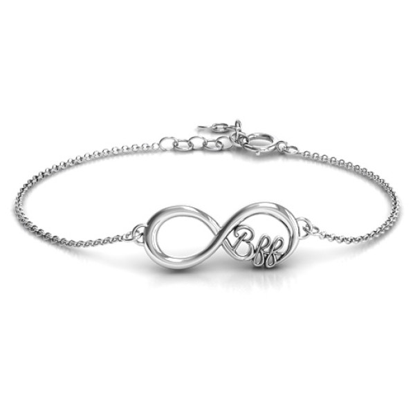 Personalised BFF Friendship Infinity Bracelet - Handcrafted & Custom-Made
