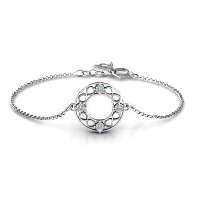 Personalised Circular Infinity Bracelet - Handcrafted & Custom-Made