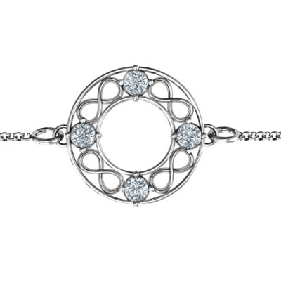 Personalised Circular Infinity Bracelet - Handcrafted & Custom-Made