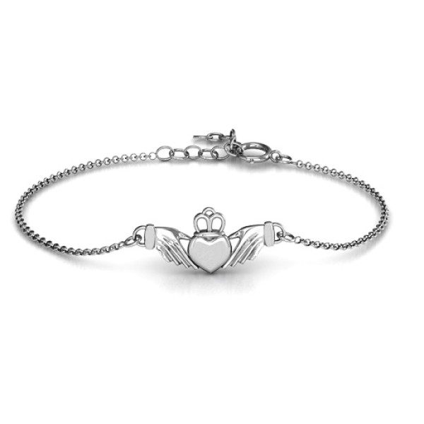 Personalised Classic Claddagh Bracelet - Handcrafted & Custom-Made