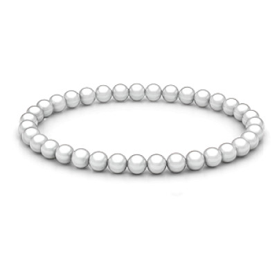 Personalised Freshwater Pearl Stretch Bracelet - Handcrafted & Custom-Made