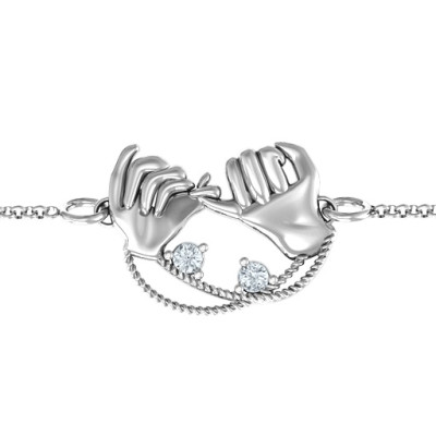Personalised Pinky Swear Promise Bracelet - Handcrafted & Custom-Made