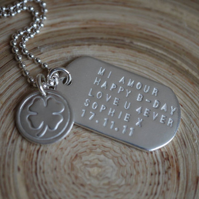 Personalised Solid Silver Identity Dog Tags - Handcrafted & Custom-Made