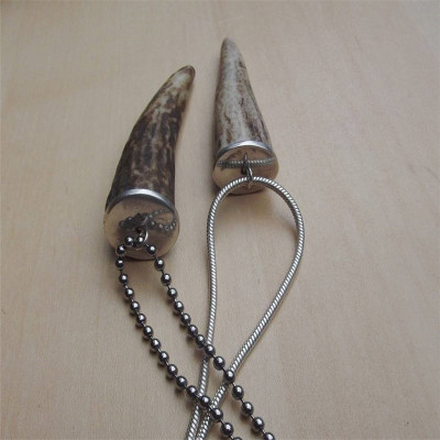 Antler Tip Silver Pendant - Handcrafted & Custom-Made