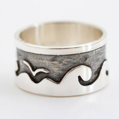 Beside The Sea Personalised Ring - Handcrafted & Custom-Made