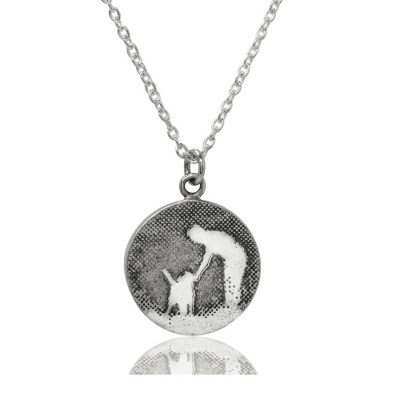 Personalised Walk With Me Dog Necklace - Handcrafted & Custom-Made