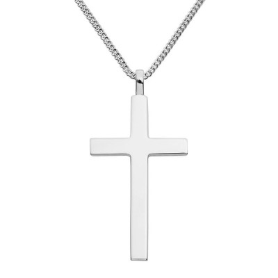 Big Solid Silver Cross - Handcrafted & Custom-Made