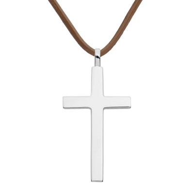 Big Solid Silver Cross - Handcrafted & Custom-Made