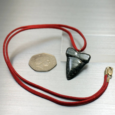 Carbon Fibre Sharks Tooth Pendant Necklace - Handcrafted & Custom-Made