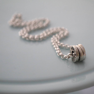Chunky Silver Washer Necklace - Handcrafted & Custom-Made