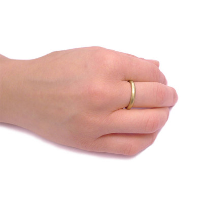 3mm Hammered Wedding Ring In 18ct Gold - Handcrafted & Custom-Made