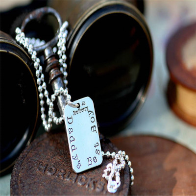 Fingerprint Tag Mens Chain - Handcrafted & Custom-Made