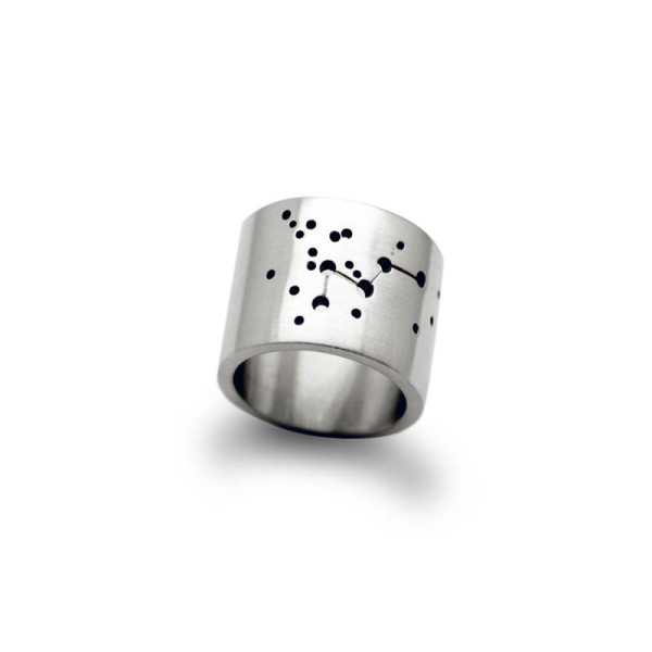 Personalised Wide Constellation Ring - Handcrafted & Custom-Made