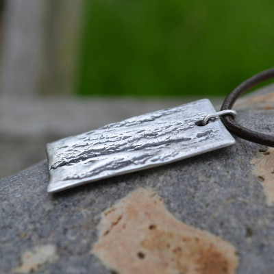 Handmade Silver Dog Tag Necklace - Handcrafted & Custom-Made
