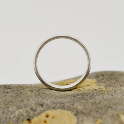 Handmade Silver Rippled Wedding Ring - Handcrafted & Custom-Made