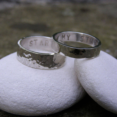Personalised His And Hers Rings - Handcrafted & Custom-Made