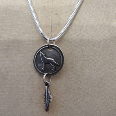 Howling Moon Pendant - Handcrafted & Custom-Made