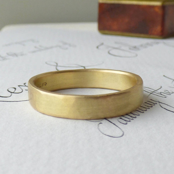 Loki Mens Fairtrade 18ct Gold Wedding Ring - Handcrafted & Custom-Made