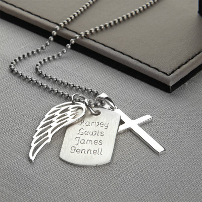 Personalised Sterling Silver Karma Dog Tag Necklace - Handcrafted & Custom-Made
