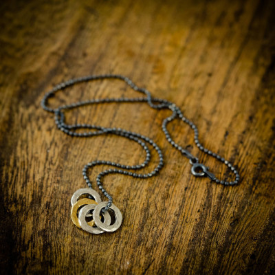 Mens Family Eternity Necklace - Handcrafted & Custom-Made