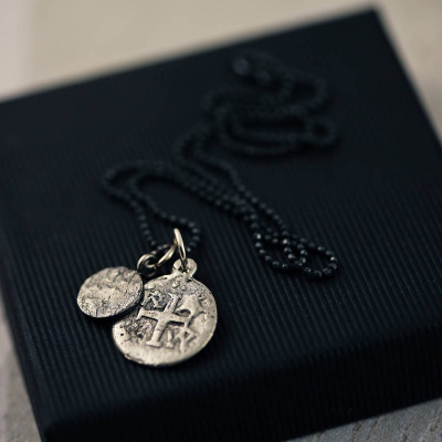Mens Pieces Of Eight Pirate Necklace - Handcrafted & Custom-Made