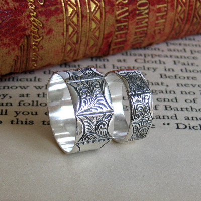 Mens Victorian Style Ring - Handcrafted & Custom-Made