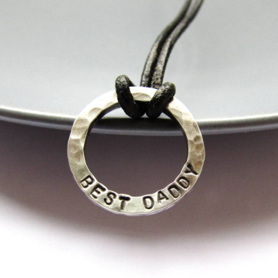 Mini Personalised Dad Necklace - Handcrafted & Custom-Made