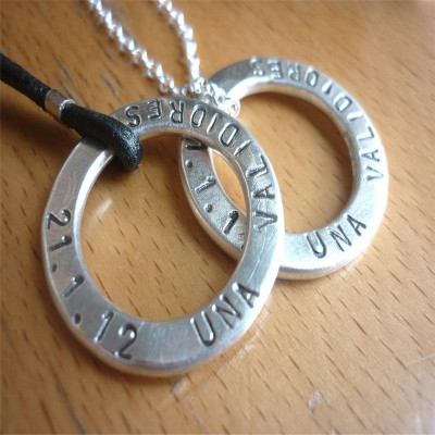 Two Personalised Wedding Necklaces - Handcrafted & Custom-Made
