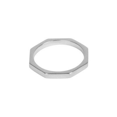 Octagon Bolt Ring - Handcrafted & Custom-Made