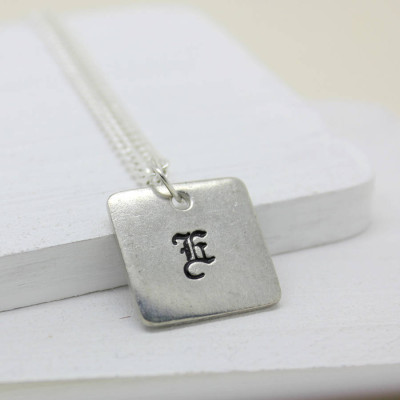 Personalised Old English Style Font Necklace - Handcrafted & Custom-Made