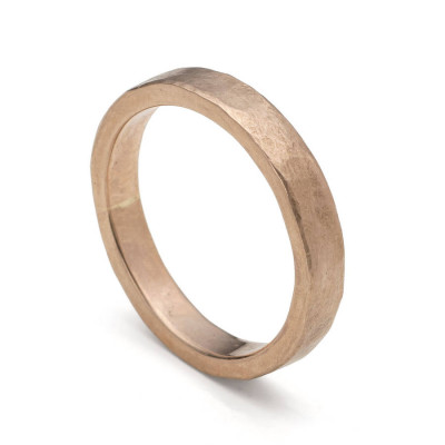 Organic Textured 18ct Gold Ring - Handcrafted & Custom-Made