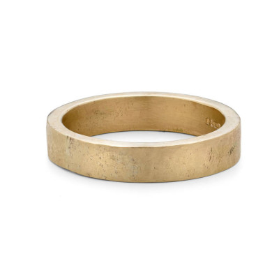 Organic Textured 18ct Gold Ring - Handcrafted & Custom-Made