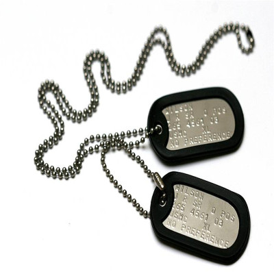Personalised American Army Dog Tag Necklace - Handcrafted & Custom-Made