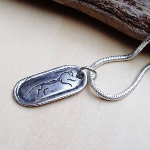 Uffington Horse Silver Pendant - Handcrafted & Custom-Made