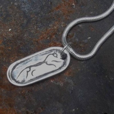 Uffington Horse Silver Pendant - Handcrafted & Custom-Made