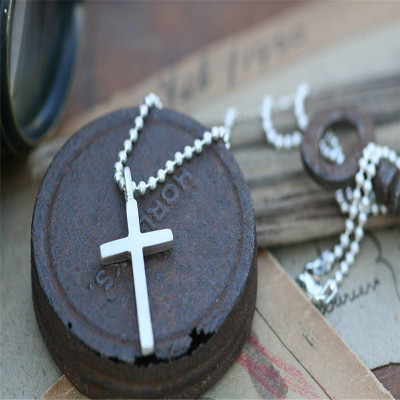 Personalised Love And Protect Cross Mens Chain - Handcrafted & Custom-Made