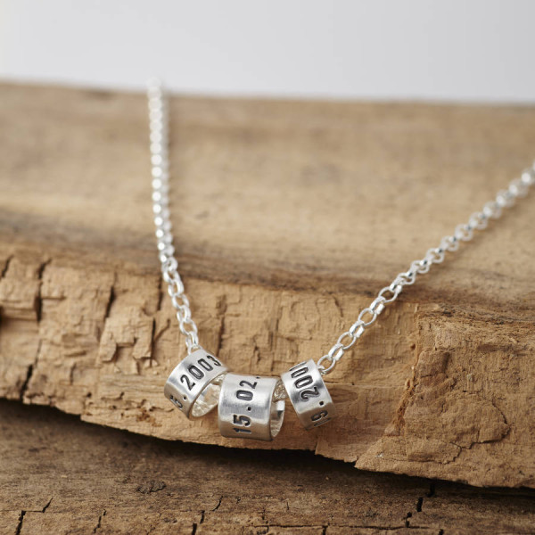 Personalised Mens Silver Storyteller Necklace - Handcrafted & Custom-Made