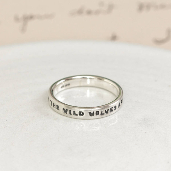 Personalised Silver Message Ring - Handcrafted & Custom-Made