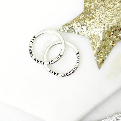 Personalised Message Ring - Handcrafted & Custom-Made