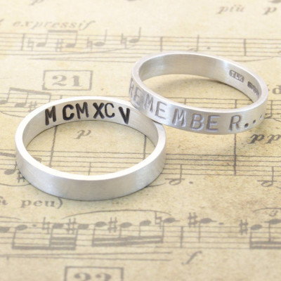 Personalised Remember… Your Story Ring - Handcrafted & Custom-Made