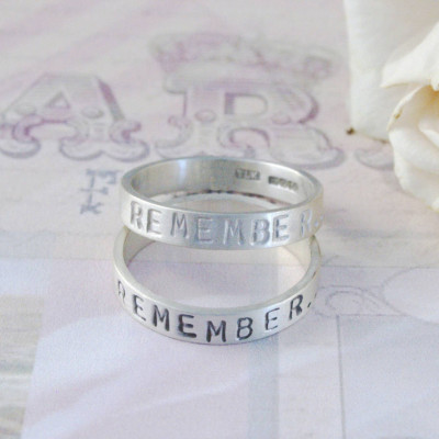 Personalised Remember… Your Story Ring - Handcrafted & Custom-Made