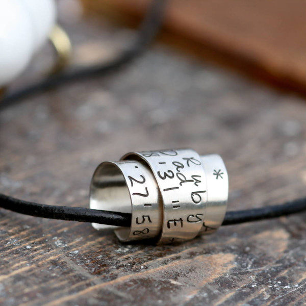 Personalised Secret Scroll Mens Chain - Handcrafted & Custom-Made