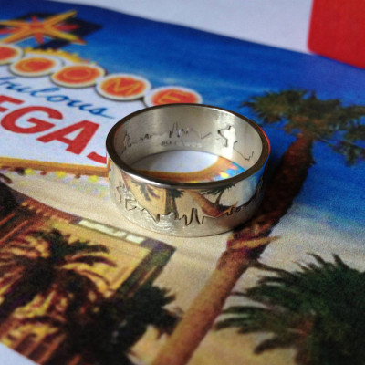Personalised City Skyline Ring - Handcrafted & Custom-Made