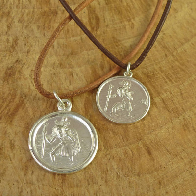St Christopher Sterling Silver Necklace - Handcrafted & Custom-Made
