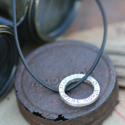 Personalised Time Travellers Mens Chain - Handcrafted & Custom-Made