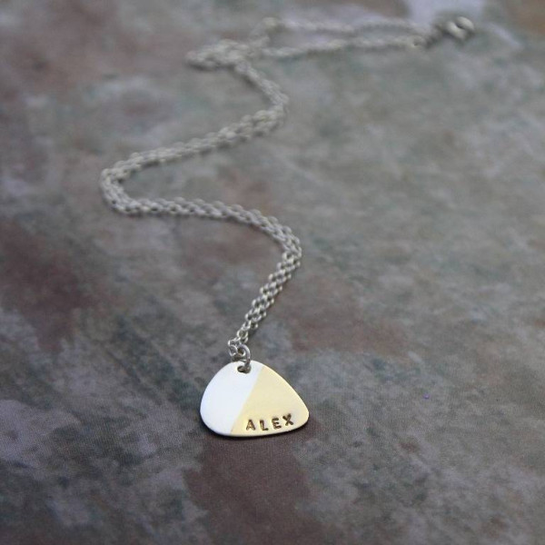 Personalised Plectrum Necklace - Handcrafted & Custom-Made