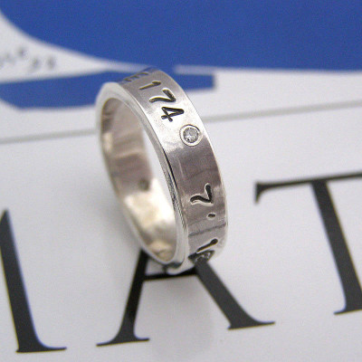 Silver Personalised Ring For Couple - Handcrafted & Custom-Made