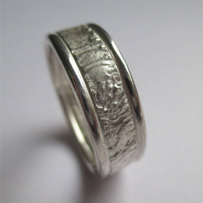 Rocky Outcrop Ring With Polished Edges - Handcrafted & Custom-Made