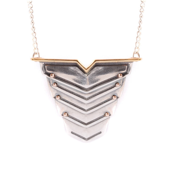 Romeo Necklace Rose Gold Vermeil And Silver - Handcrafted & Custom-Made